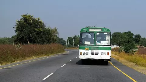 Telangana bus drivers strike