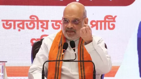 Amit Shah in Kolkata