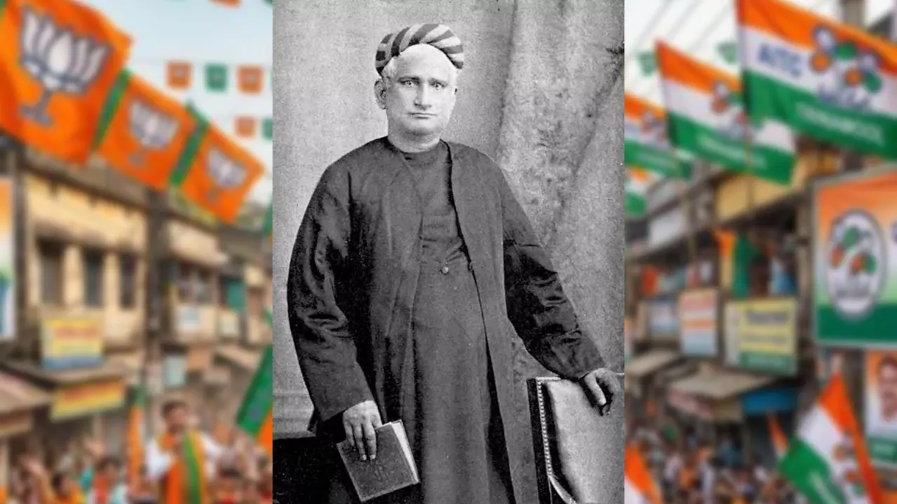 The BJP has tried to appropriate the legacy of Bengali literary icon Bankim Chandra Chattopadhyay to challenge the states Trinamool Congress in the 2026 Assembly elections. Bankim Chandra photo: Wikimedia Commons