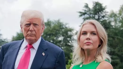 US President Donald Trump and White House Press Secretary Karoline Leavitt. Photo: X/@PressSec