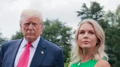 US President Donald Trump and White House Press Secretary Karoline Leavitt. Photo: X/@PressSec