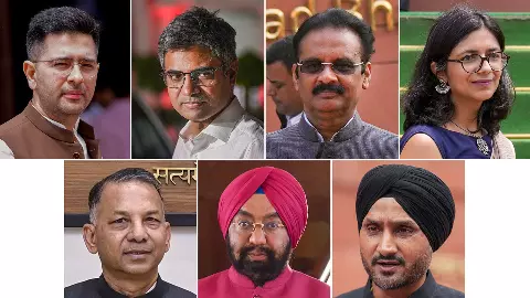 Seven AAP Rajya Sabha MPs who joined the BJP.
