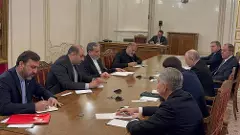 Russian President Vladimir Putin holds talks with Iranian FM Abbas Araghchi