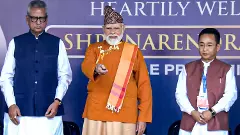 Om Prakash Mathur, PM Modi, Prem Singh Tamang