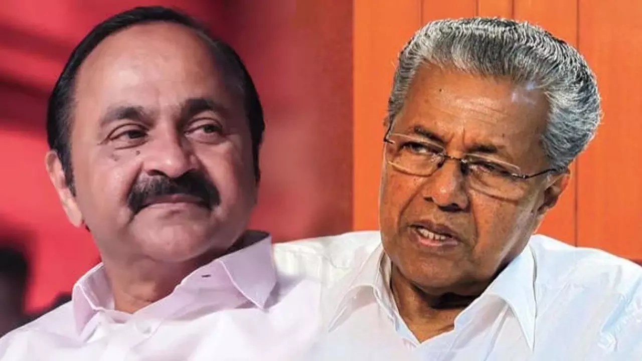 Pinarayi Vijayan and V D Satheesan