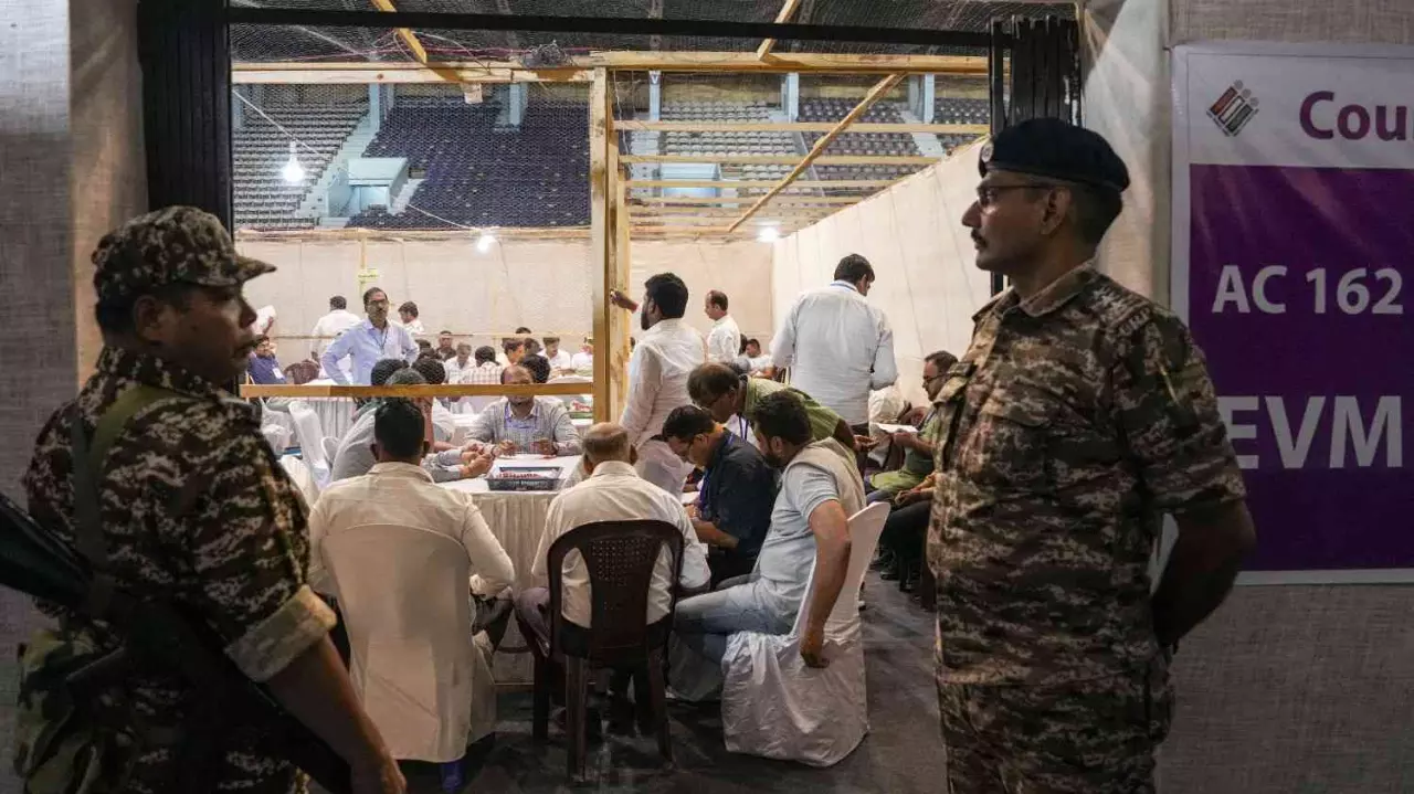 vote tabulation at a counting centre