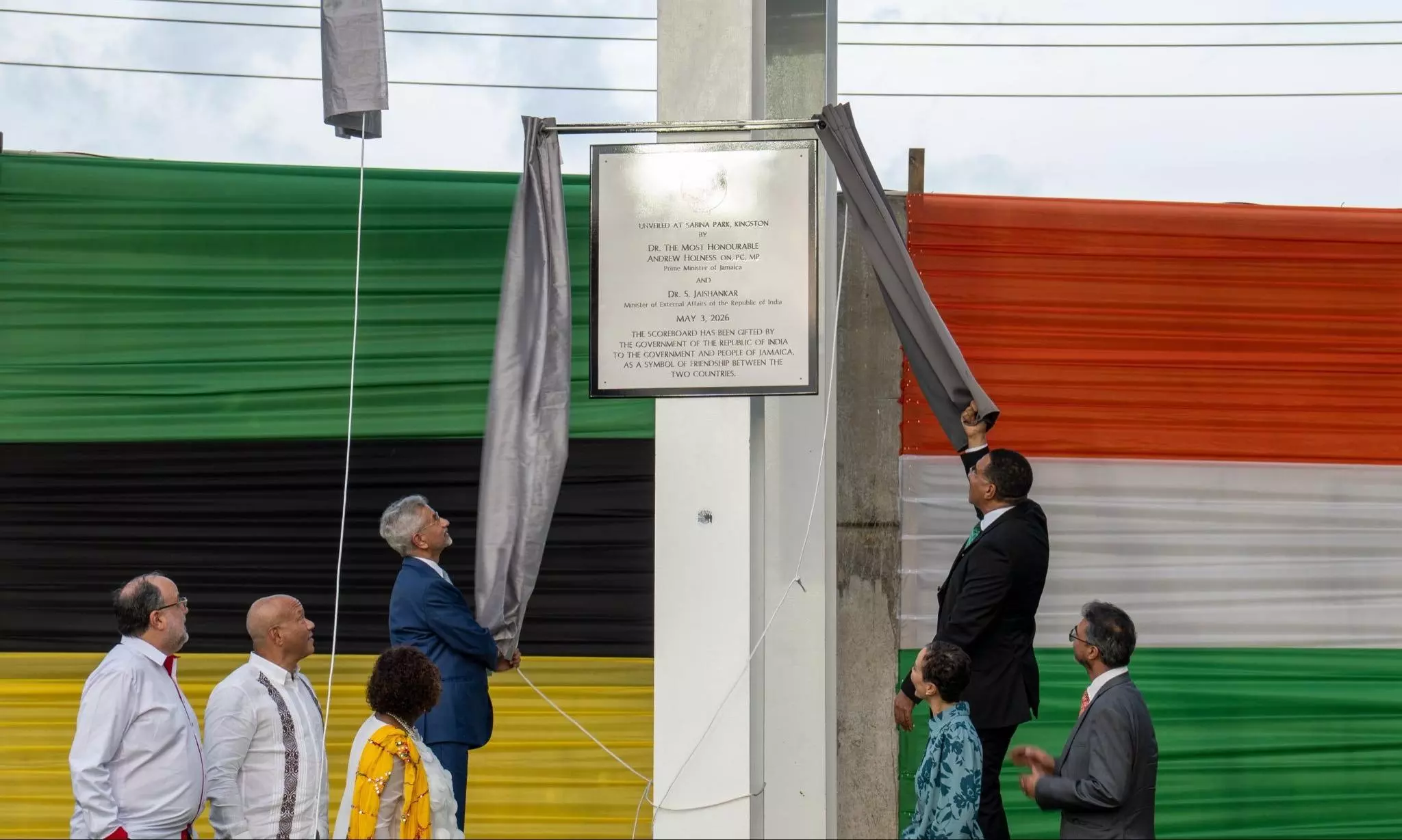 India gifts scoreboard to Jamaicas historic Sabina Park ground India gifts scoreboard to Jamaicas historic Sabina Park ground