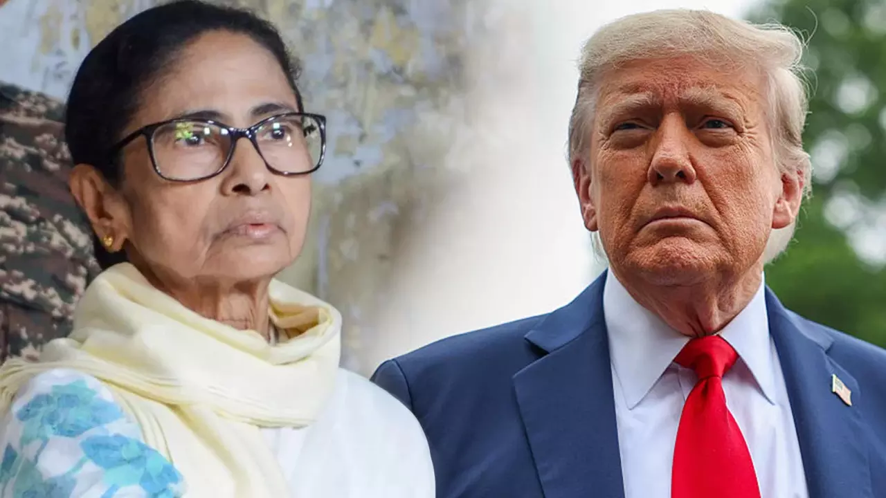 Mamata Banerjee and US President Donald Trump