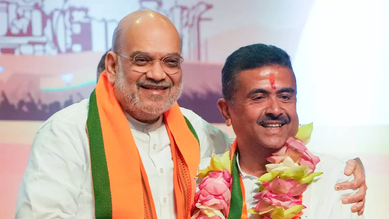 Suvendu Adhikari with Amit Shah