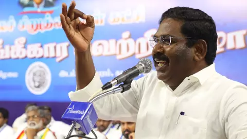 Sinthanai Selvan, General Secretary of Viduthalai Chiruthaigal Katchi (VCK)