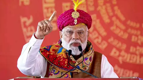 Prime Minister Narendra Modi at the Somnath Amrut Mahotsav