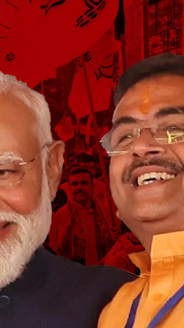 Suvendu Adhikari takes oath as the first BJP Chief Minister of West Bengal at Brigade Parade Ground, Kolkata, on May 9, 2026