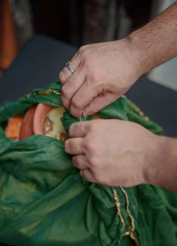 Food from the royal kitchen being prepared for delivery. Photo: By special arrangement