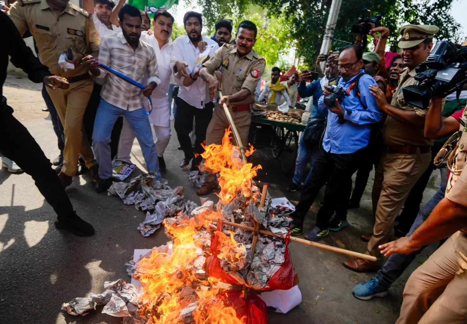 Protest against NEET-UG exam paper leak Protest against NEET-UG exam paper leak