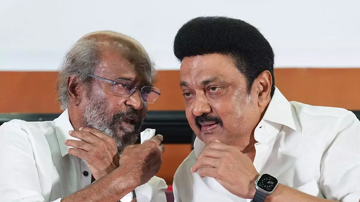 Rajnikanth press conference about Stalin and Vijay