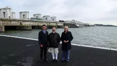 PM Modi Kalpasar project visit to Afsluitdijk dam PM Modi Kalpasar project visit to Afsluitdijk dam