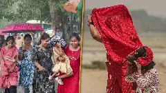Two Indias, one weather: Heatwaves scorch North while rain drenches South