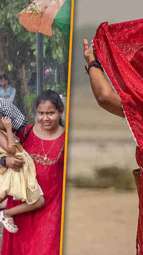 Two Indias, one weather: Heatwaves scorch North while rain drenches South Two Indias, one weather: Heatwaves scorch North while rain drenches South