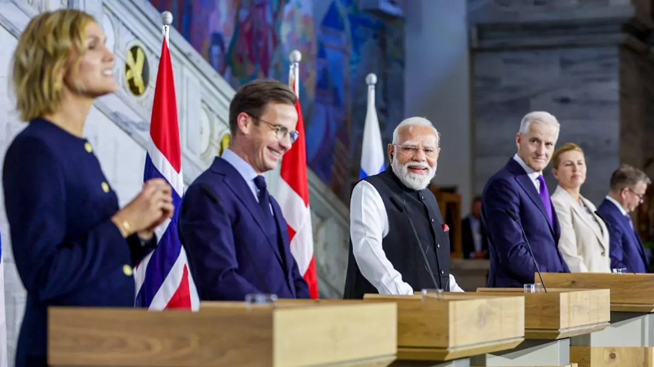 Prime Minister Narendra Modi in Nordic countries