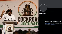 Cockroach Janata Party X account withheld in India