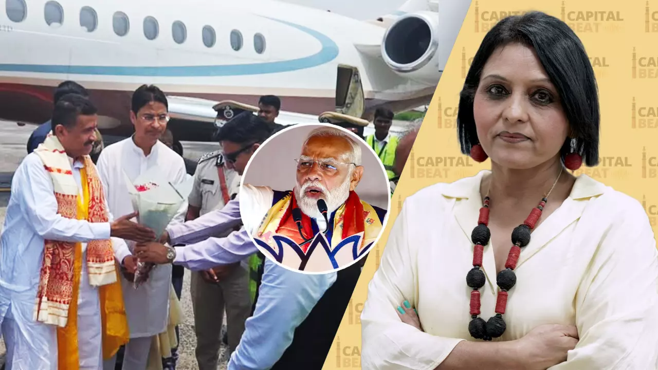 BJP leaders seen using chartered flights and large convoys days after PM Modi