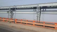 highway on Farakka barrage in West Bengal