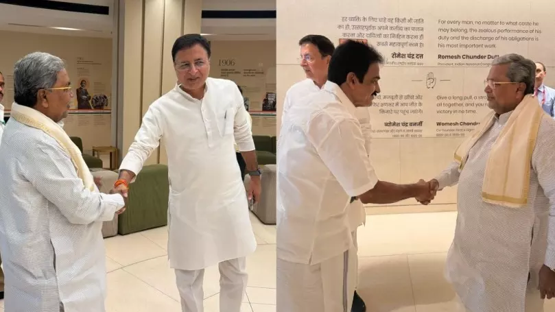 Chief Minister Siddaramaiah on Tuesday (May 25) met Congress general secretaries KC Venugopal and Randeep Surjewala