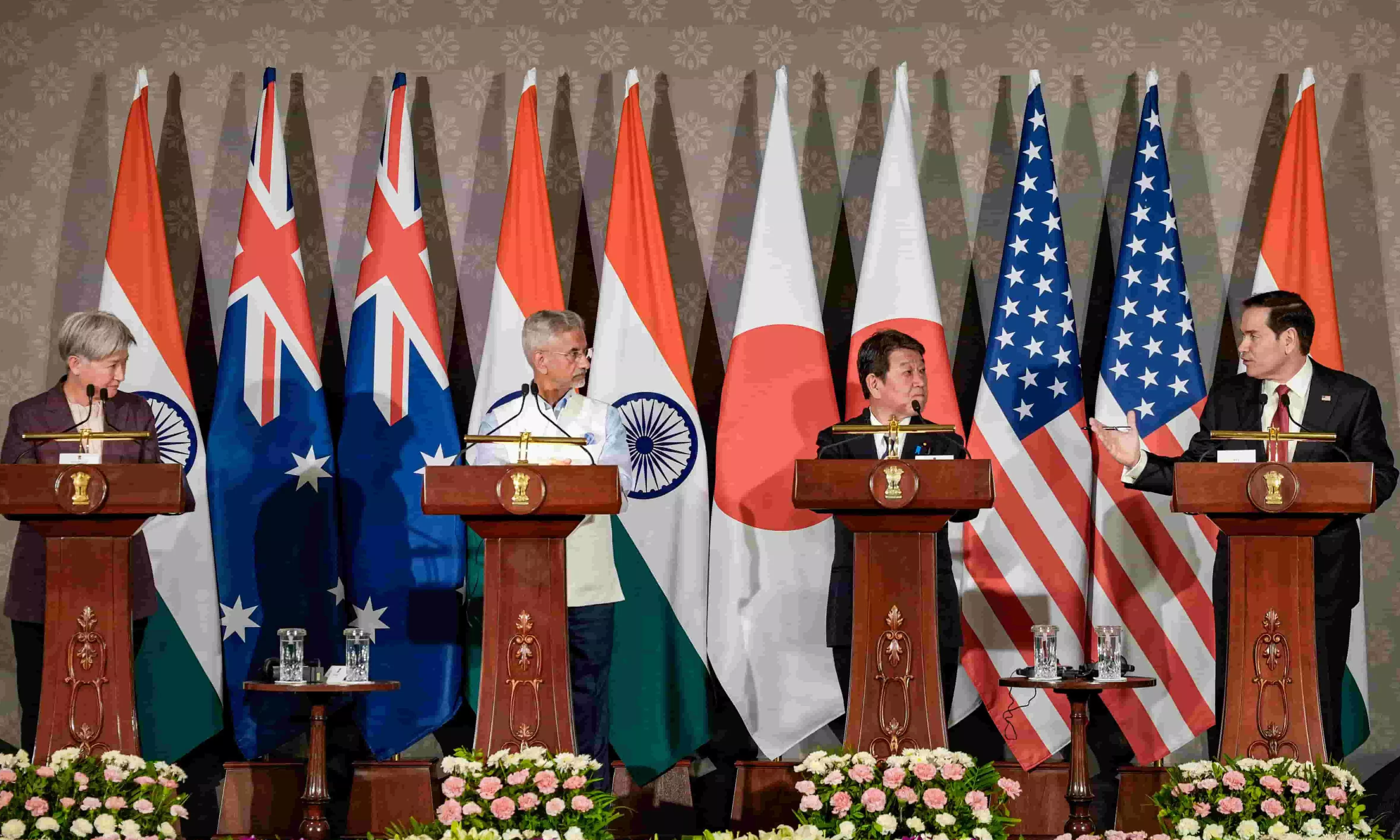 Quad Foreign Ministers Meeting in Delhi Quad Foreign Ministers Meeting in Delhi