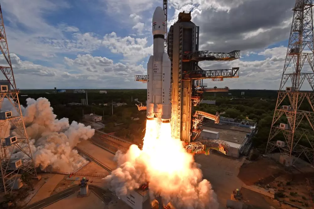 File photo of the Chandrayaan-3 take-off. Photo: isro.gov.in
