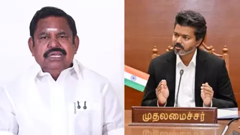 Edappadi Palaniswami strongly criticises Joseph Vijay Edappadi Palaniswami strongly criticises Joseph Vijay