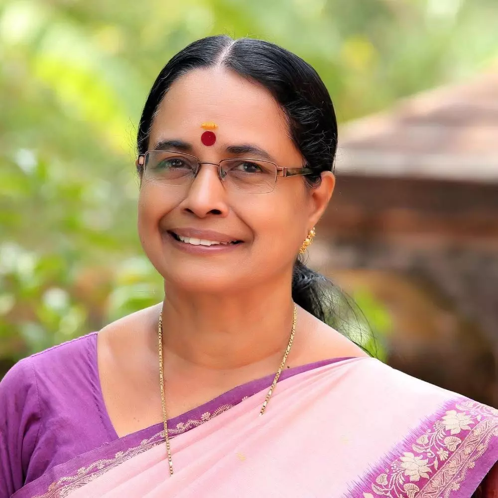 Former three-time MLA Aisha Potty was born into a Brahmin family. But her name was not inherited from faith, but inspired by a character in the works of Malayalam poet Vayalar Rama Varma. Photo: By special arrangement