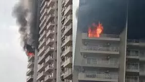 Fire breaks out in 12th-floor flat of Noida high-rise, building evacuated