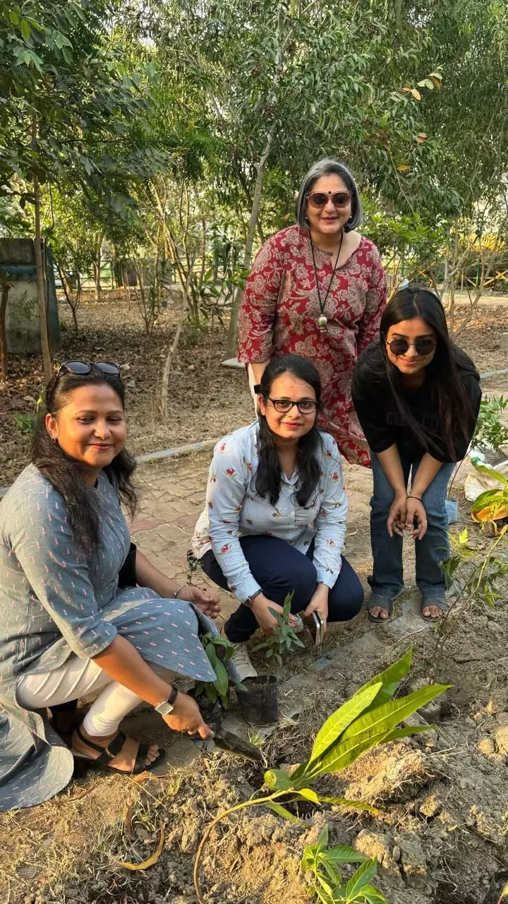 Somini Sen Dua at a plantation drive. Photo: By special arrangement