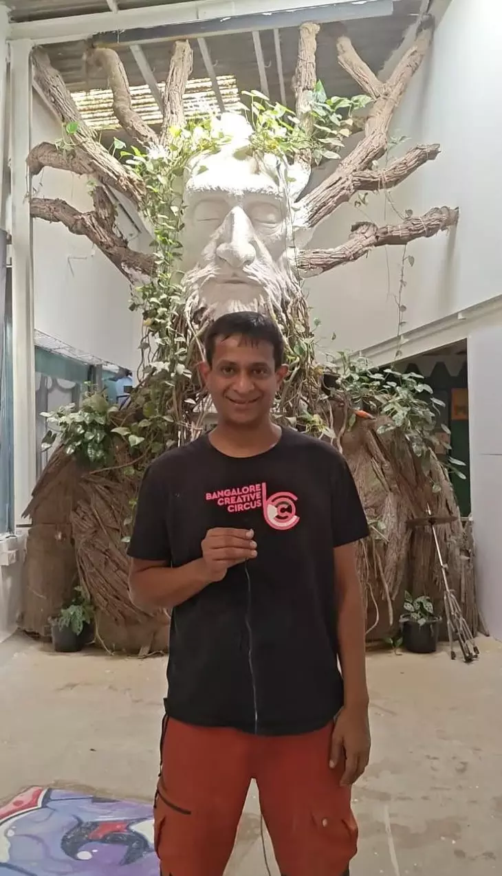 Ajay Raghavan at the Bangalore Creative Circus, an urban living lab. Photo: By special arrangement