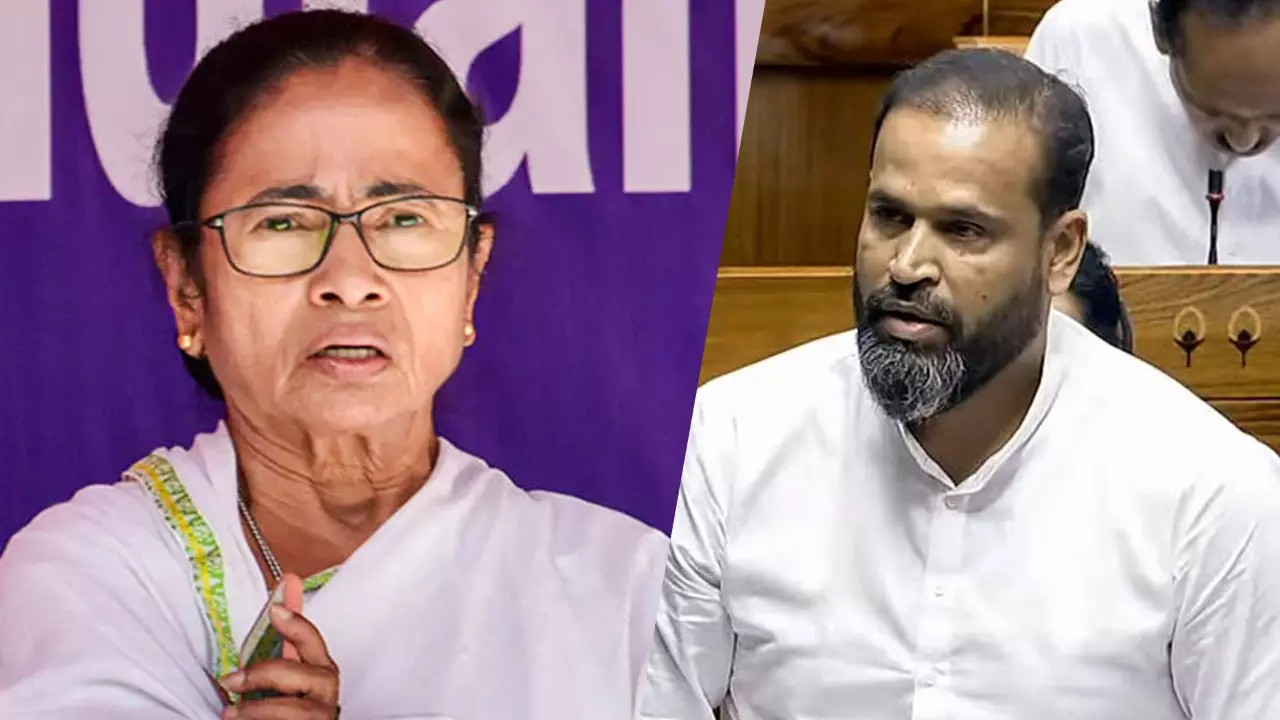 Mamata Banerjee and Yusuf Pathan