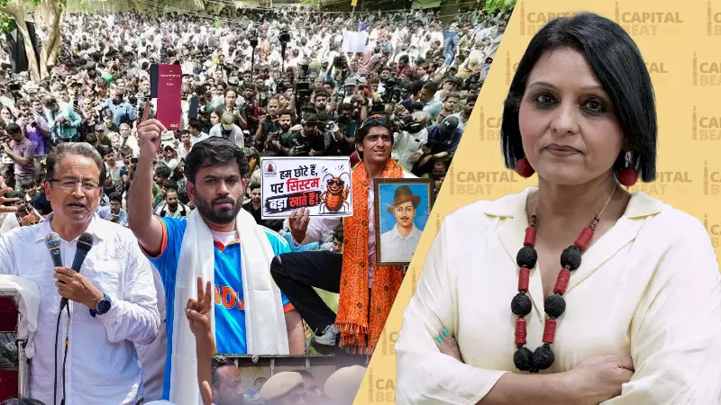 Protesters gather at Delhi