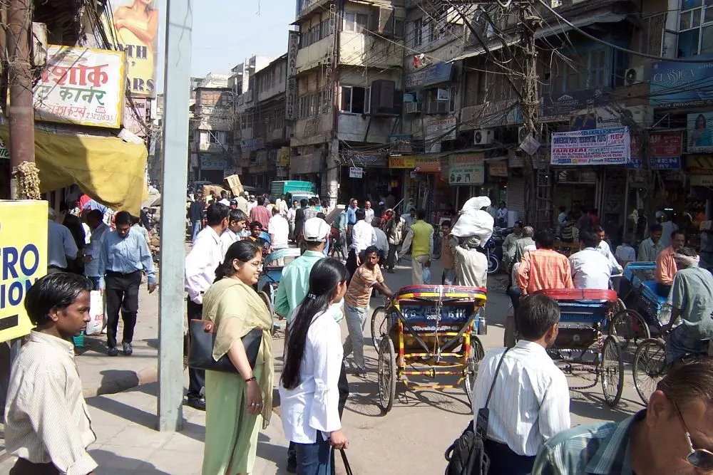 Crowded Chawri Bazar in Delhis Chandi Chowk area. Photo: Wikimedia Commons Crowded Chawri Bazar in Delhis Chandi Chowk area. Photo: Wikimedia Commons