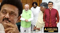 Panel of three journalists discussing BJP