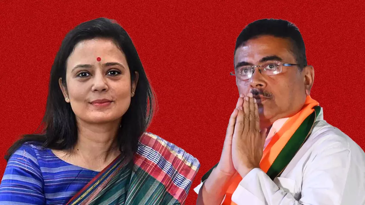Mahua Moitra and Suvendu Adhikari