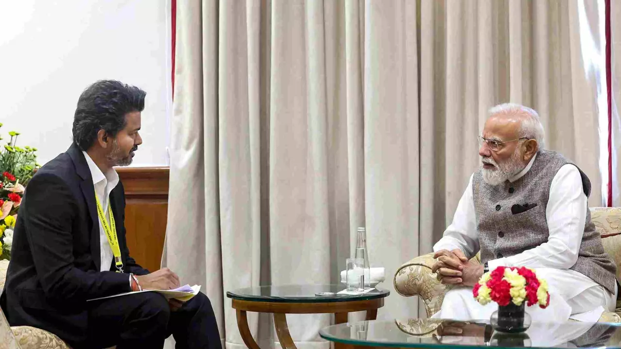 TN CM Vijay makes strong pitch for funds and projects, backs cooperative federalism