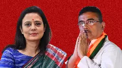 Mahua Moitra and Suvendu Adhikari