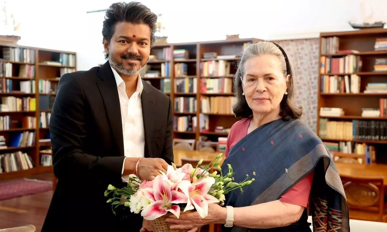 C Joseph Vijay, Sonia Gandhi C Joseph Vijay, Sonia Gandhi