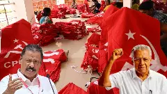CPI(M) leaders during a discussion on the party CPI(M) leaders during a discussion on the party
