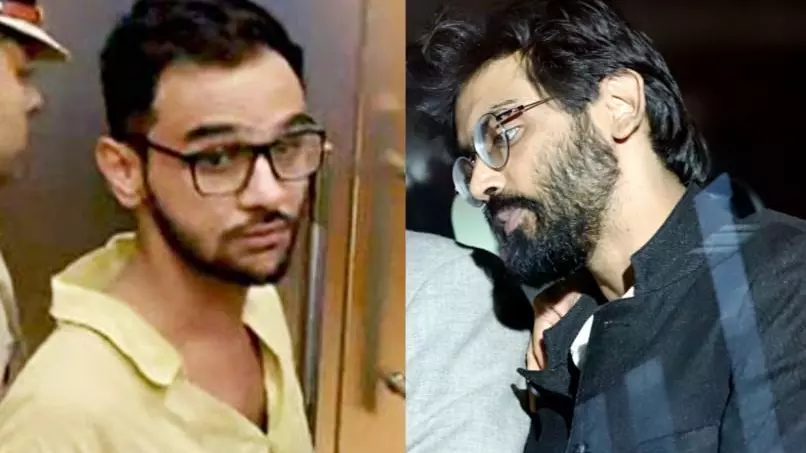 Umar Khalid (Left) Sharjeel Imam