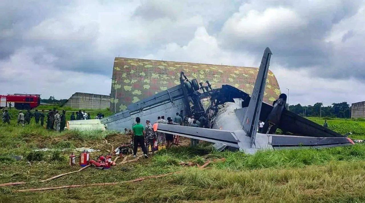 AN-32 military aircraft crashes in Assam