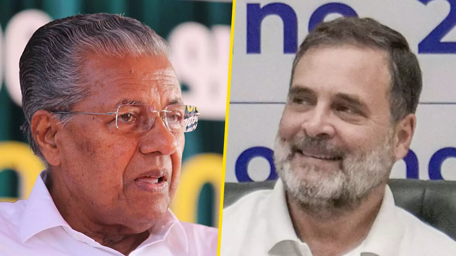 Pinarayi Vijayan and Rahul Gandhi Pinarayi Vijayan and Rahul Gandhi
