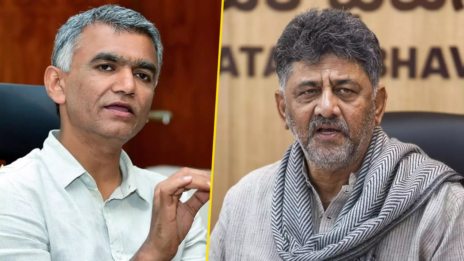 Krishna Byre Gowda and DK Shivakumar Krishna Byre Gowda and DK Shivakumar
