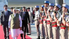 PM Modi lands in France, to hold talks with Macron and attend G7 Summit
