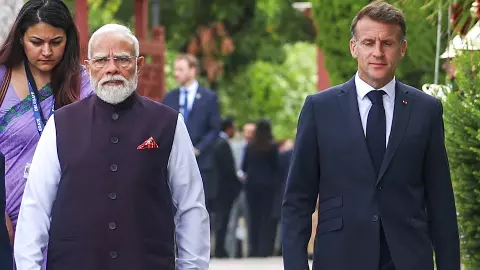 Modi in France: In era of disruption, PM bets on India as global technology provider Modi in France: In era of disruption, PM bets on India as global technology provider