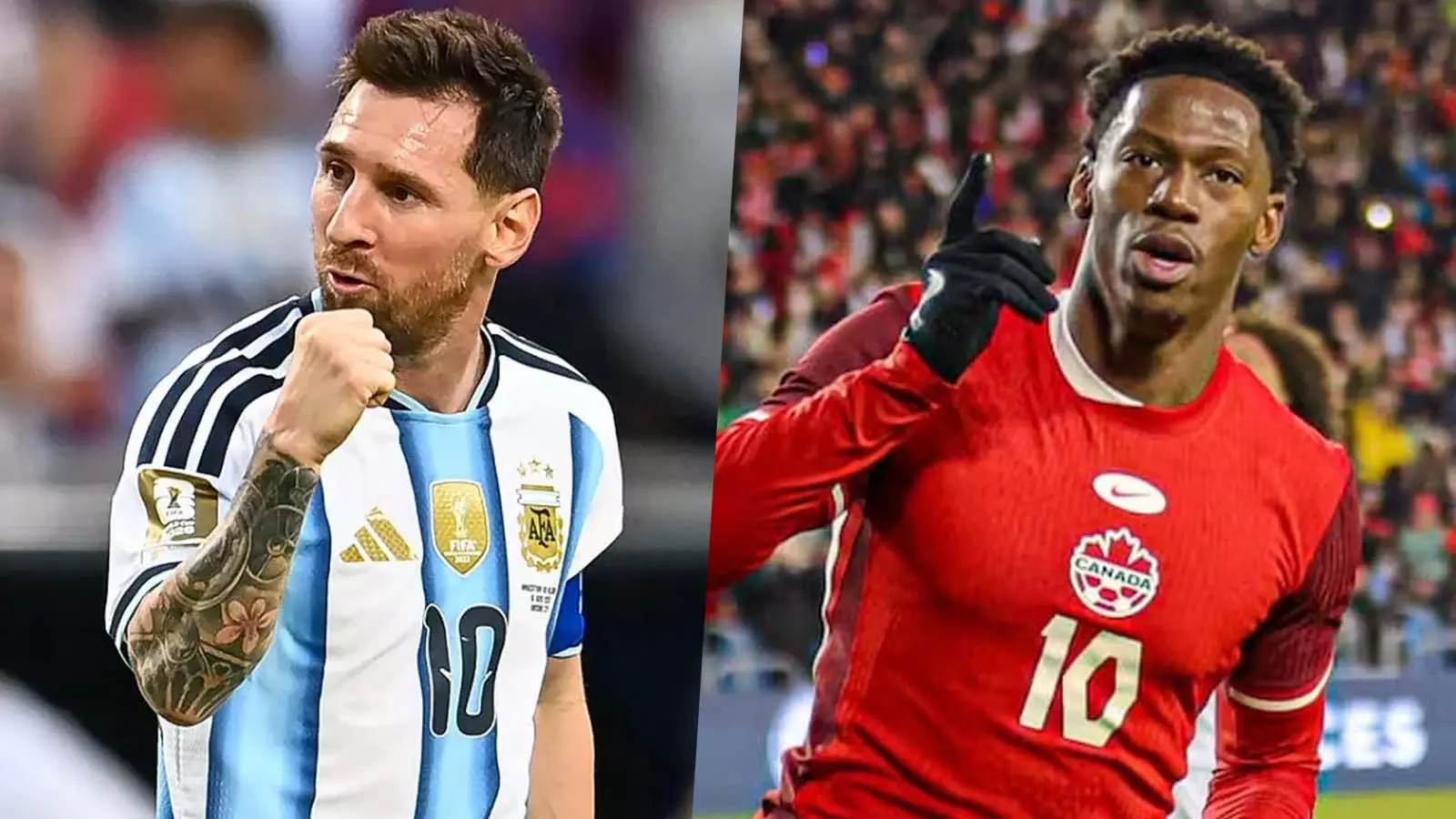 Lionel Messi and Jonathan David Lionel Messi and Jonathan David